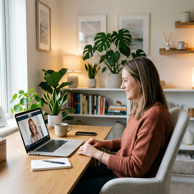 Sessão de Psicoterapia Online com foco em Terapia Cognitiva Comportamental
